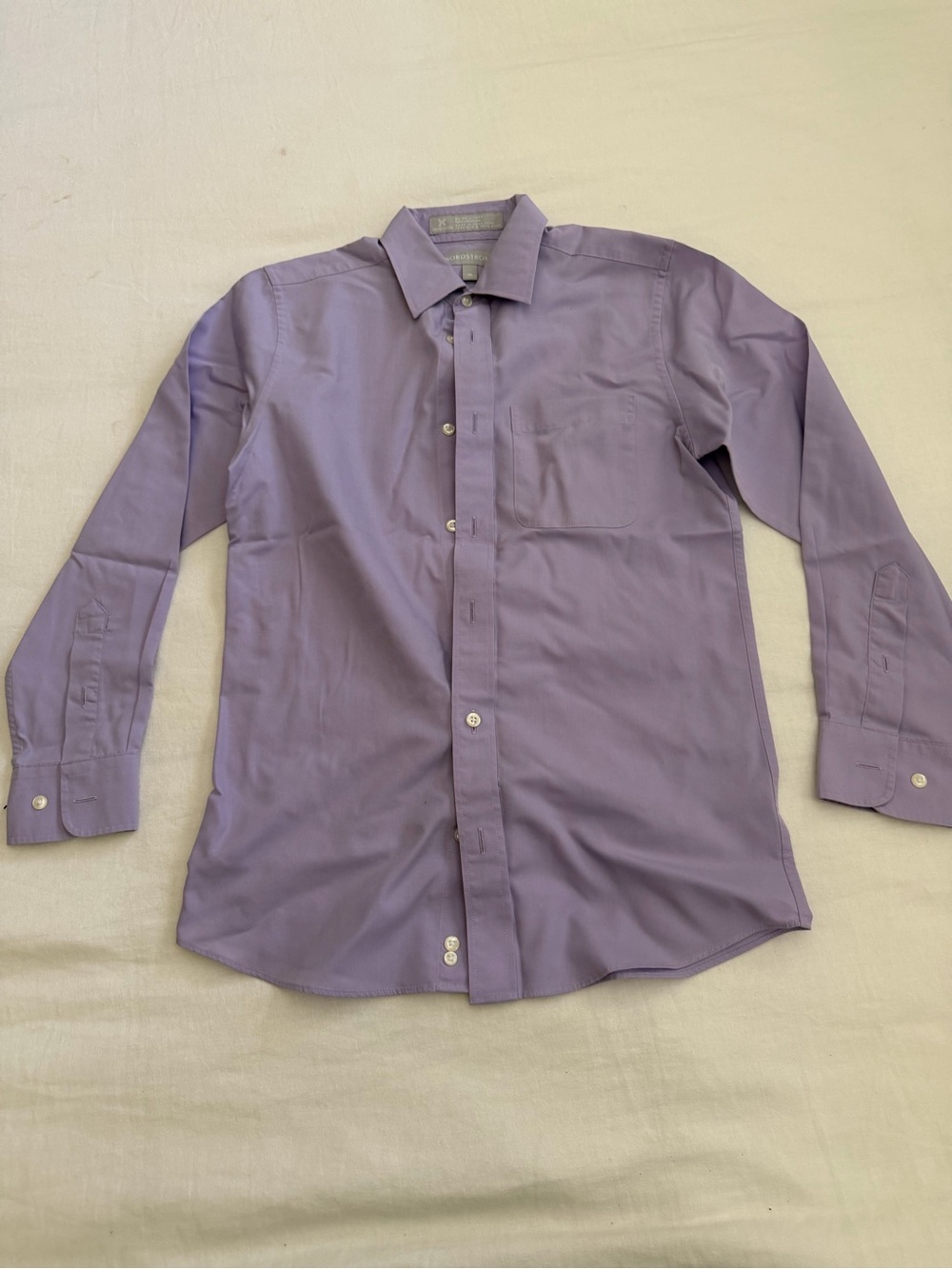 Nordstrom Lavender Button-Down Dress Shirt